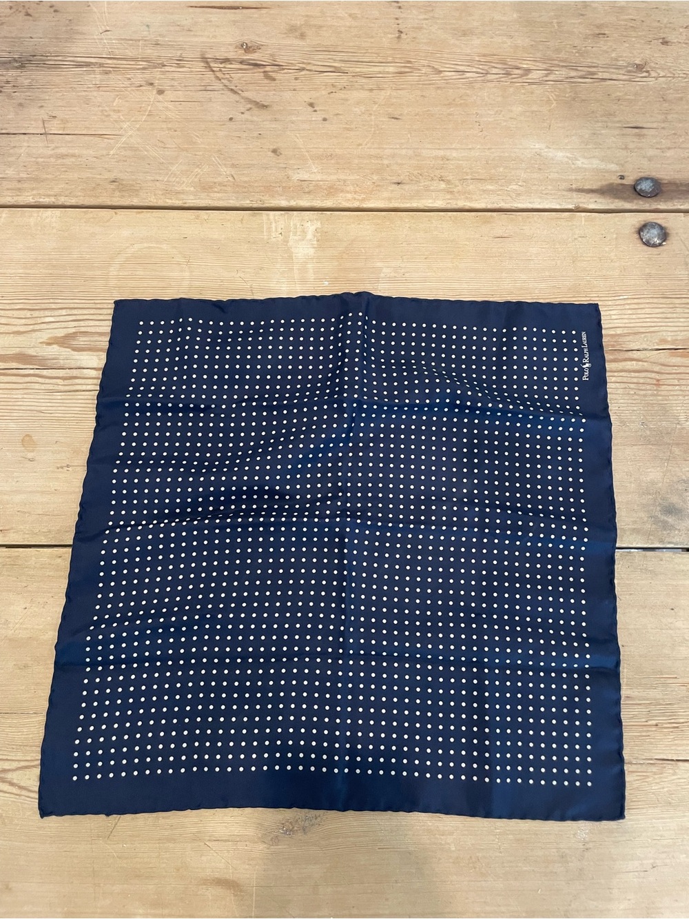 Polo Ralph Lauren Silk Pocket Square 18.5 x 18.5